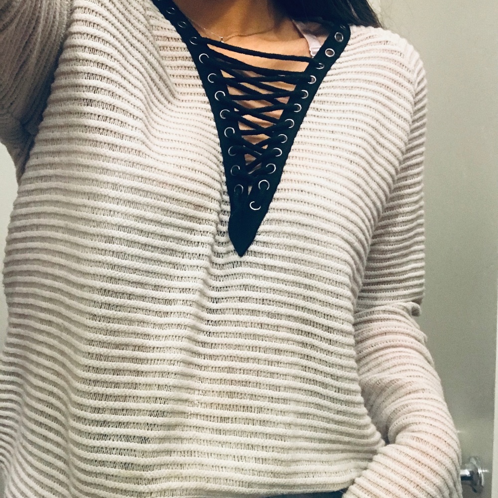 Off the shoulder sweater